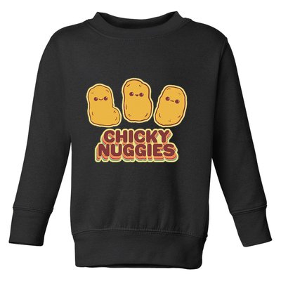 Chicky Nuggies Cute Retro Kawaii Chicken Nuggets Nuggs Meme Toddler Sweatshirt