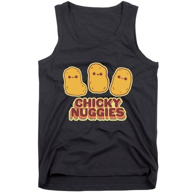 Chicky Nuggies Cute Retro Kawaii Chicken Nuggets Nuggs Meme Tank Top