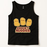 Chicky Nuggies Cute Retro Kawaii Chicken Nuggets Nuggs Meme Tank Top