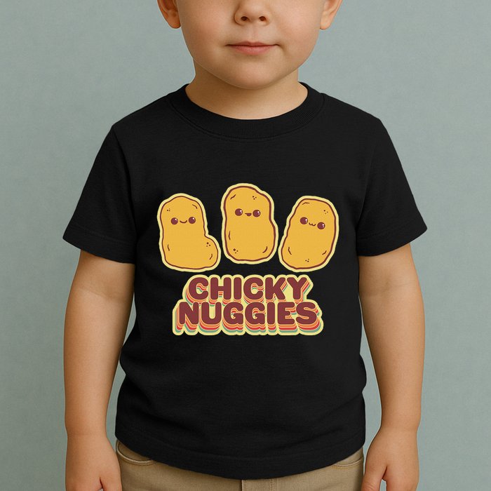 Chicky Nuggies Cute Retro Kawaii Chicken Nuggets Nuggs Meme Toddler T-Shirt