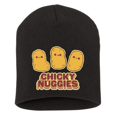 Chicky Nuggies Cute Retro Kawaii Chicken Nuggets Nuggs Meme Short Acrylic Beanie