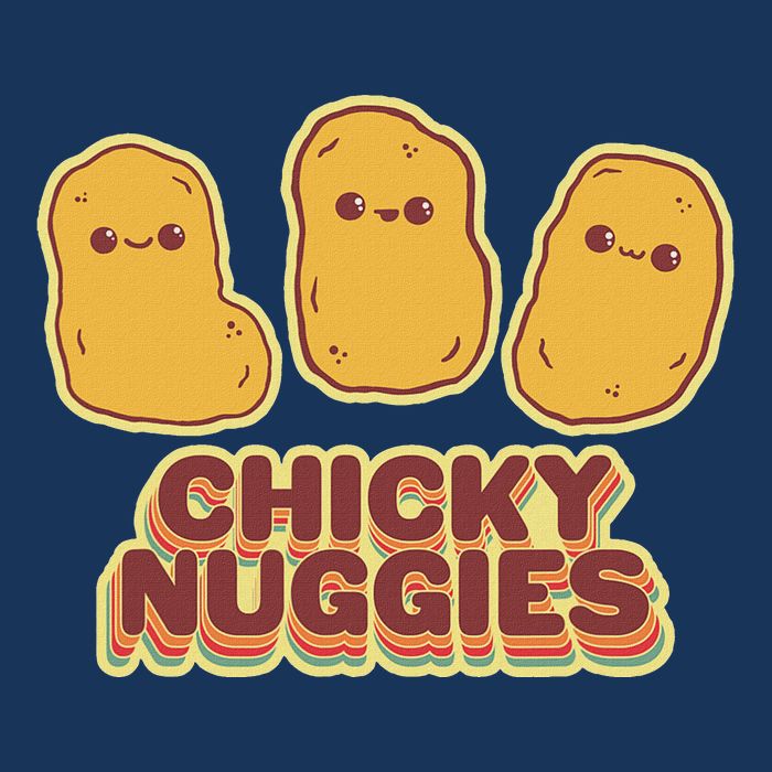 Chicky Nuggies Cute Retro Kawaii Chicken Nuggets Nuggs Meme Infant Baby Jersey Bodysuit