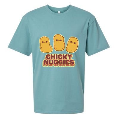 Chicky Nuggies Cute Retro Kawaii Chicken Nuggets Nuggs Meme Sueded Cloud Jersey T-Shirt