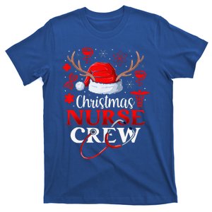 Christmas Nurse Crew Santa Hat Reindeer Nurse T-Shirt