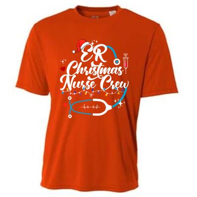 Christmas Nurse Clothing Er Nurse Christmas Gift Cooling Performance Crew T-Shirt