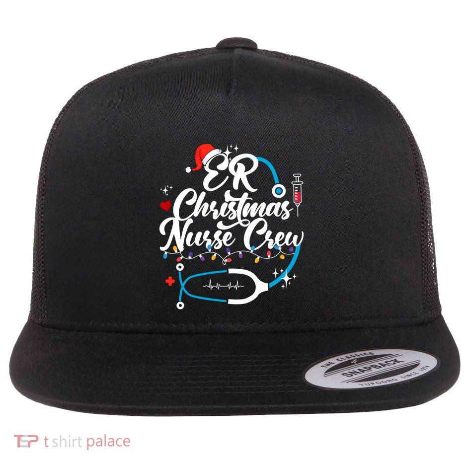 Christmas Nurse Clothing Er Nurse Christmas Gift Flatbill Hat