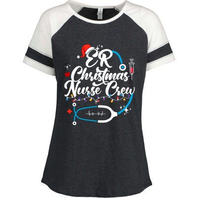 Christmas Nurse Clothing Er Nurse Christmas Gift Enza Ladies Jersey Colorblock Tee