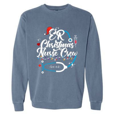 Christmas Nurse Clothing Er Nurse Christmas Gift Garment-Dyed Sweatshirt