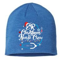 Christmas Nurse Clothing Er Nurse Christmas Gift Sustainable Beanie