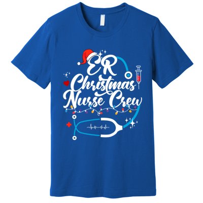 Christmas Nurse Clothing Er Nurse Christmas Gift Premium T-Shirt