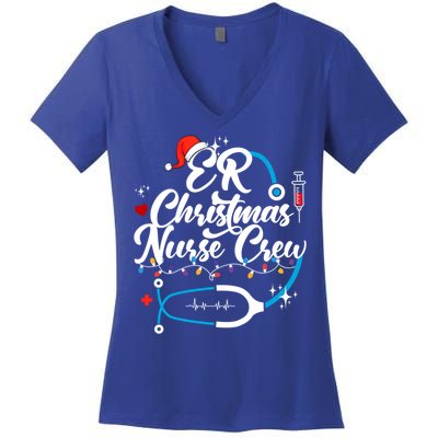 Christmas Nurse Clothing Er Nurse Christmas Gift Women's V-Neck T-Shirt