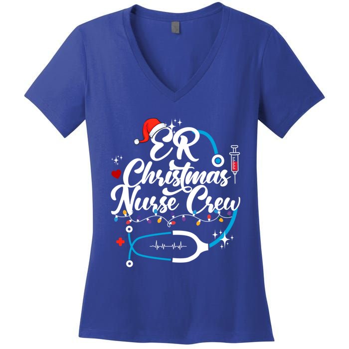 Christmas Nurse Clothing Er Nurse Christmas Gift Women's V-Neck T-Shirt