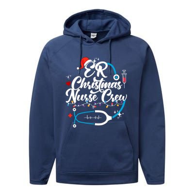 Christmas Nurse Clothing Er Nurse Christmas Gift Performance Fleece Hoodie