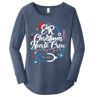 Christmas Nurse Clothing Er Nurse Christmas Gift Women's Perfect Tri Tunic Long Sleeve Shirt