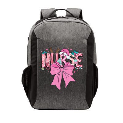 Coquette Nurse Christmas Nursing Pin.K Tone Bow Xmas Plaid Vector Backpack