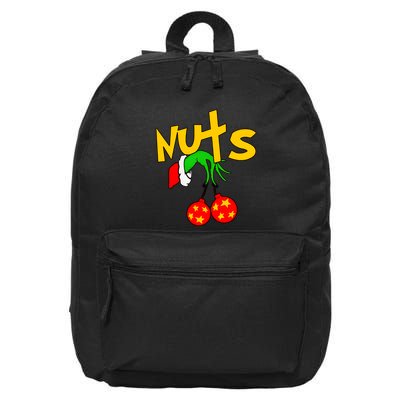 Chest Nuts Couples Matching Christmas Humor 16 in Basic Backpack