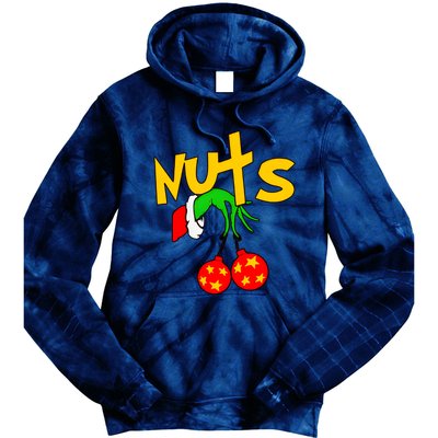 Chest Nuts Couples Matching Christmas Humor Tie Dye Hoodie