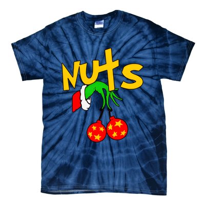 Chest Nuts Couples Matching Christmas Humor Tie-Dye T-Shirt