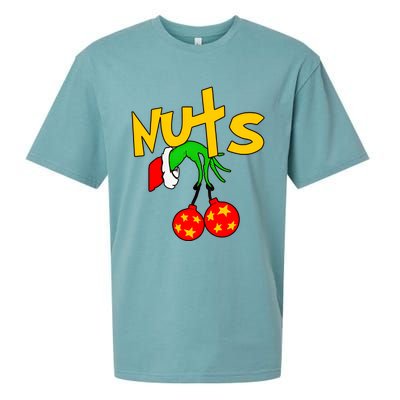 Chest Nuts Couples Matching Christmas Humor Sueded Cloud Jersey T-Shirt