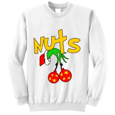 Chest Nuts Couples Matching Christmas Humor Sweatshirt