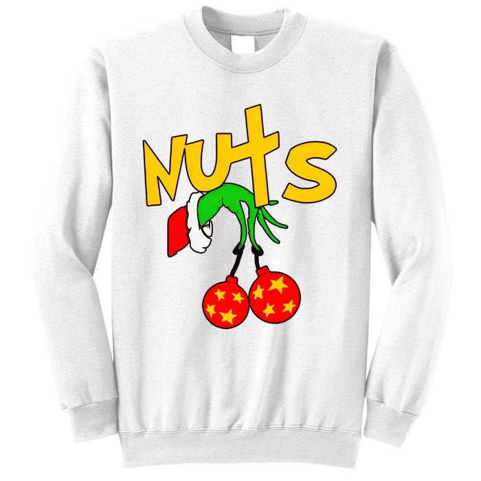 Chest Nuts Couples Matching Christmas Humor Sweatshirt