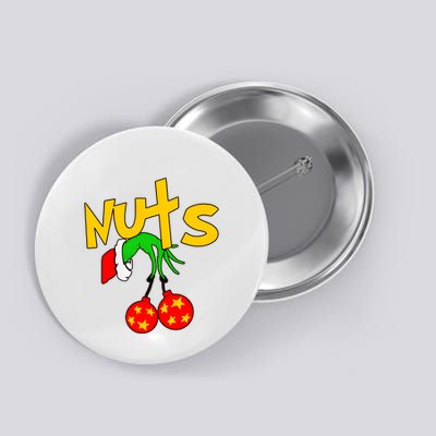 Chest Nuts Couples Matching Christmas Humor Button