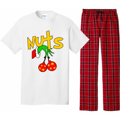 Chest Nuts Couples Matching Christmas Humor Pajama Set