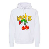 Chest Nuts Couples Matching Christmas Humor Premium Hoodie