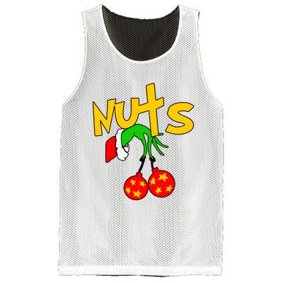 Chest Nuts Couples Matching Christmas Humor Mesh Reversible Basketball Jersey Tank