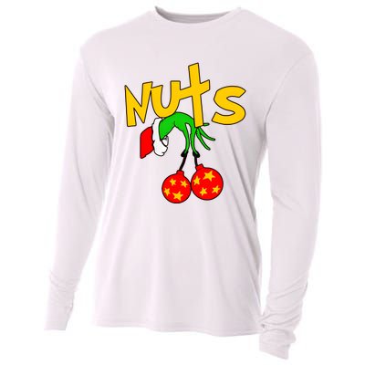 Chest Nuts Couples Matching Christmas Humor Cooling Performance Long Sleeve Crew