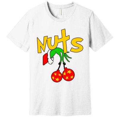 Chest Nuts Couples Matching Christmas Humor Premium T-Shirt