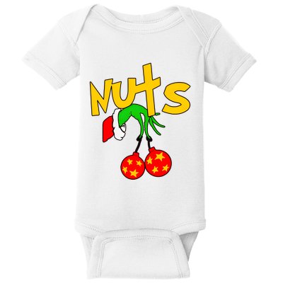 Chest Nuts Couples Matching Christmas Humor Baby Bodysuit