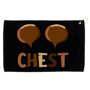 Chest Nuts Couples Matching Christmas Chestnut For Her Gift Grommeted Golf Towel