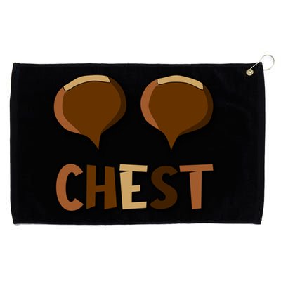 Chest Nuts Couples Matching Christmas Chestnut For Her Gift Grommeted Golf Towel