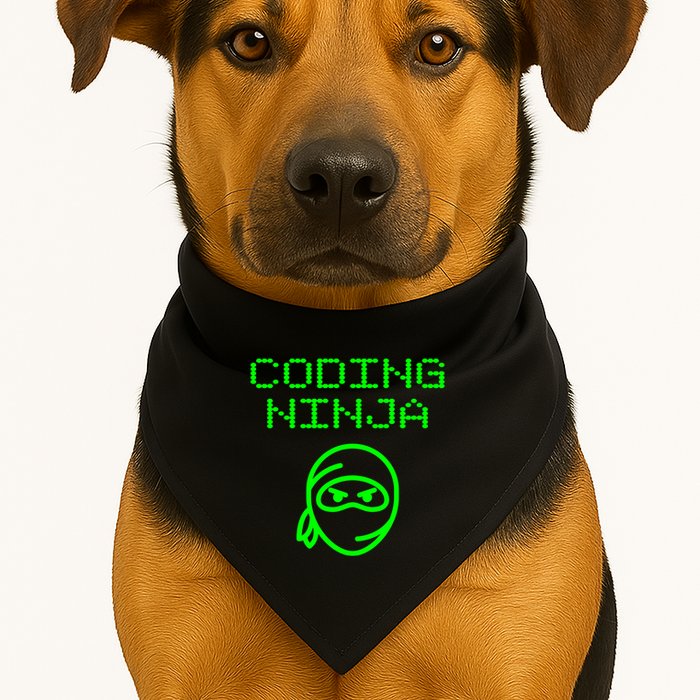 Coding Ninja Computer Programming Web Developer Coder Coding Gift USA-Made Doggie Bandana