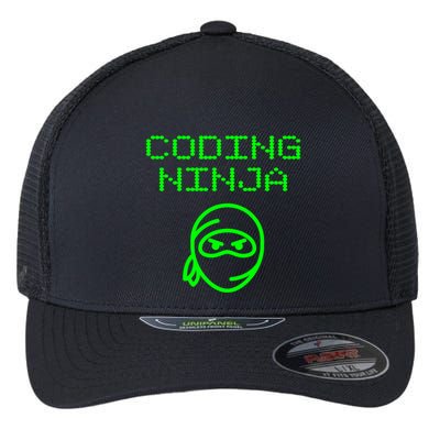 Coding Ninja Computer Programming Web Developer Coder Coding Gift Flexfit Unipanel Trucker Cap