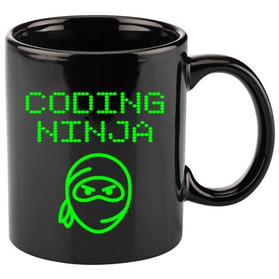 Coding Ninja Computer Programming Web Developer Coder Coding Gift 11oz C Handle Ceramic Mug