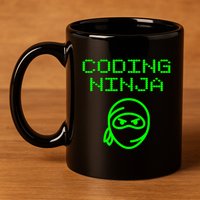 Coding Ninja Computer Programming Web Developer Coder Coding Gift 11oz C Handle Ceramic Mug