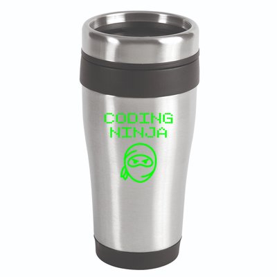 Coding Ninja Computer Programming Web Developer Coder Coding Gift 16oz Travel Tumbler