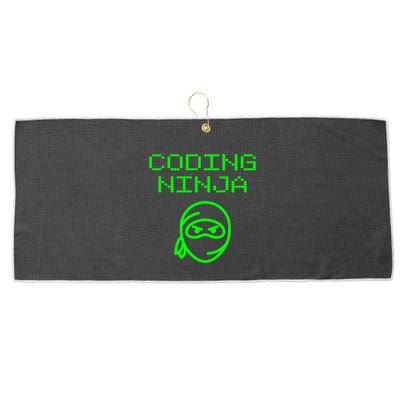 Coding Ninja Computer Programming Web Developer Coder Coding Gift Large Microfiber Waffle Golf Towel