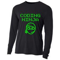 Coding Ninja Computer Programming Web Developer Coder Coding Gift Cooling Performance Long Sleeve Crew
