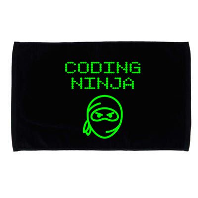 Coding Ninja Computer Programming Web Developer Coder Coding Gift Microfiber Hand Towel