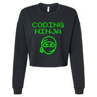 Coding Ninja Computer Programming Web Developer Coder Coding Gift Cropped Pullover Crew
