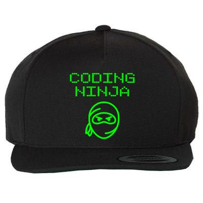 Coding Ninja Computer Programming Web Developer Coder Coding Gift Wool Snapback Cap