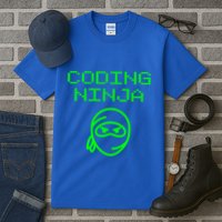 Coding Ninja Computer Programming Web Developer Coder Coding Gift Tall T-Shirt