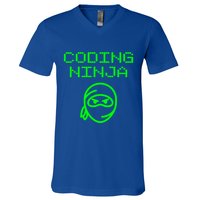 Coding Ninja Computer Programming Web Developer Coder Coding Gift V-Neck T-Shirt