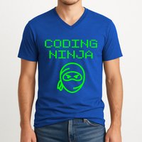 Coding Ninja Computer Programming Web Developer Coder Coding Gift V-Neck T-Shirt