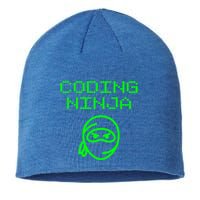 Coding Ninja Computer Programming Web Developer Coder Coding Gift Sustainable Beanie