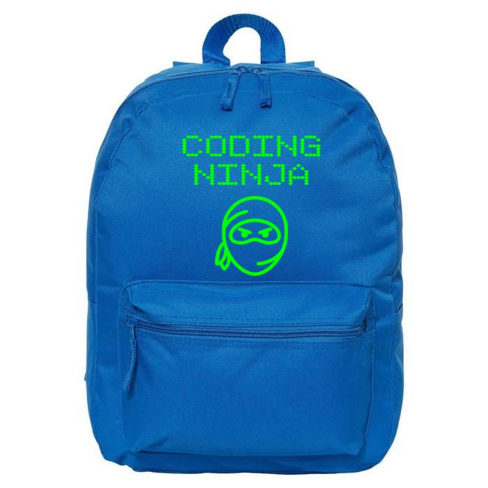 Coding Ninja Computer Programming Web Developer Coder Coding Gift 16 in Basic Backpack