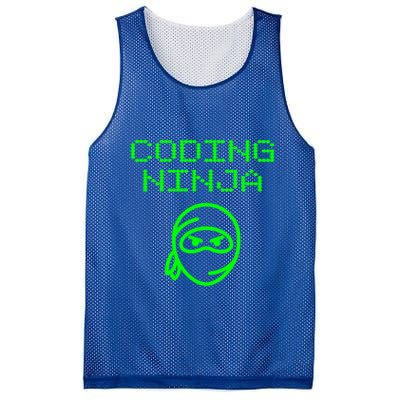 Coding Ninja Computer Programming Web Developer Coder Coding Gift Mesh Reversible Basketball Jersey Tank